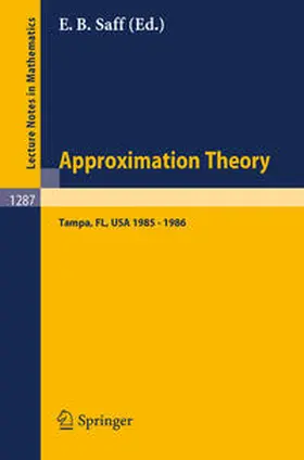 Saff |  Approximation Theory. Tampa | eBook | Sack Fachmedien