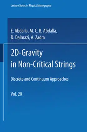 Abdalla / Dalmazi / Zadra |  2D-Gravity in Non-Critical Strings | eBook | Sack Fachmedien