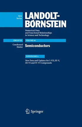  New Data and Updates for I-VII, III-V, III-VI and IV-VI Compounds | Buch |  Sack Fachmedien