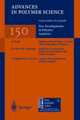 Schmidt |  New Developments in Polymer Analytics I | eBook | Sack Fachmedien