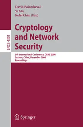 Pointcheval / Mu / Chen |  Cryptology and Network Security | eBook | Sack Fachmedien