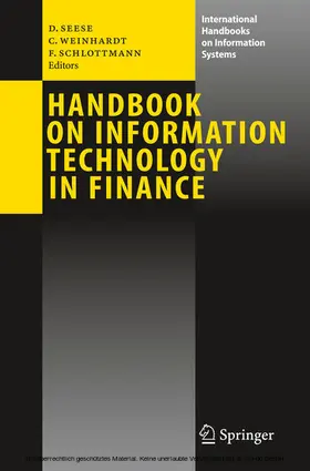 Seese / Weinhardt / Schlottmann |  Handbook on Information Technology in Finance | eBook | Sack Fachmedien