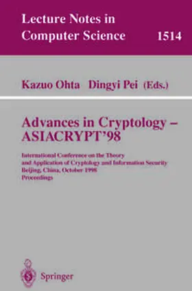 Ohta / Pei |  Advances in Cryptology - ASIACRYPT'98 | eBook | Sack Fachmedien