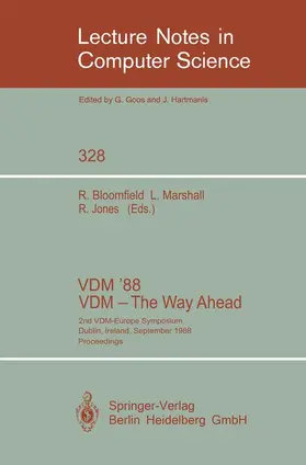 Bloomfield / Marshall / Jones |  VDM '88. VDM - The Way Ahead | Buch |  Sack Fachmedien