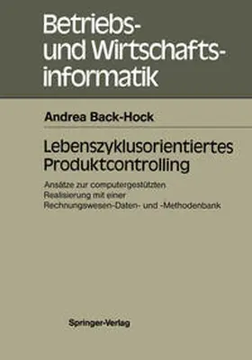 Back-Hock |  Lebenszyklusorientiertes Produktcontrolling | Buch |  Sack Fachmedien