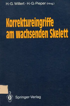 Pieper / Willert |  Korrektureingriffe am wachsenden Skelett | Buch |  Sack Fachmedien