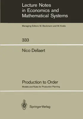 Dellaert |  Production to Order | Buch |  Sack Fachmedien
