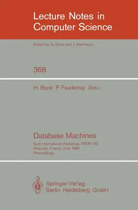 Faudemay / Boral |  Database Machines | Buch |  Sack Fachmedien