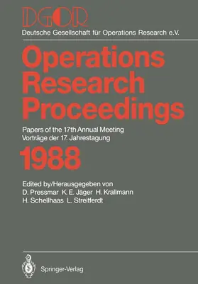 Pressmar / Jäger / Streitferdt |  DGOR | Buch |  Sack Fachmedien