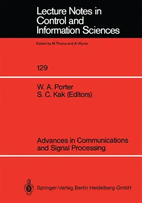 Kak / Porter |  Advances in Communications and Signal Processing | Buch |  Sack Fachmedien