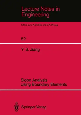 Jiang | Slope Analysis Using Boundary Elements | Buch | 978-3-540-51625-5 | sack.de