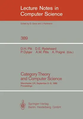 Pitt / Rydeheard / Dybjer |  Category Theory and Computer Science | Buch |  Sack Fachmedien