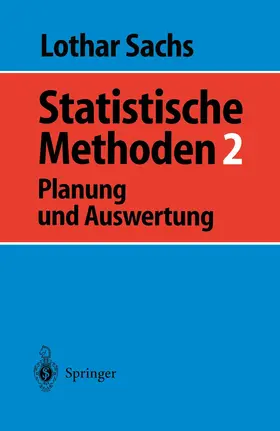 Sachs |  Statistische Methoden 2 | Buch |  Sack Fachmedien