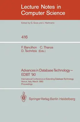 Bancilhon / Thanos / Tsichritzis |  Advances in Database Technology - EDBT '90 | Buch |  Sack Fachmedien