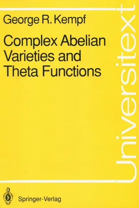 Kempf |  Complex Abelian Varieties and Theta Functions | Buch |  Sack Fachmedien