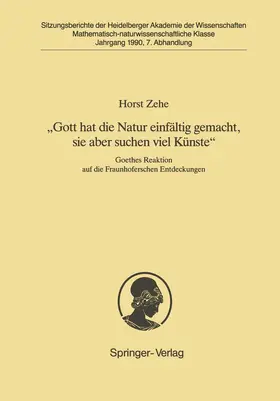 Zehe |  "Gott hat die Natur einfältig gemacht, sie aber schon viel Künste" | Buch |  Sack Fachmedien