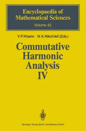 Khavin / Nikol'skii |  Commutative Harmonic Analysis IV | Buch |  Sack Fachmedien