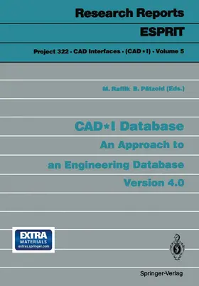 Pätzold / Raflik |  CAD*I Database | Buch |  Sack Fachmedien