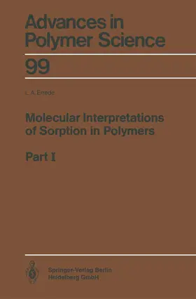 Errede |  Molecular Interpretations of Sorption in Polymers | Buch |  Sack Fachmedien