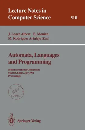 Leach Albert / Rodriguez Artalejo / Monien |  Automata, Languages and Programming | Buch |  Sack Fachmedien