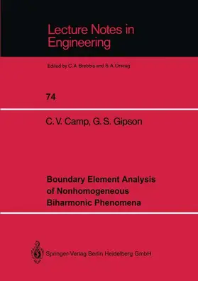 Gipson / Camp |  Boundary Element Analysis of Nonhomogeneous Biharmonic Phenomena | Buch |  Sack Fachmedien