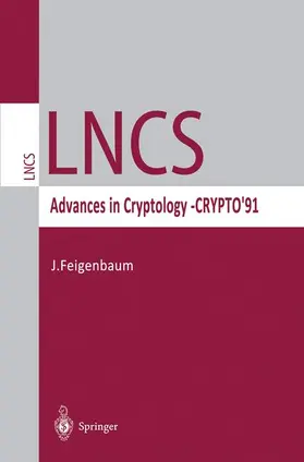 Feigenbaum |  Advances in Cryptology - CRYPTO '91 | Buch |  Sack Fachmedien