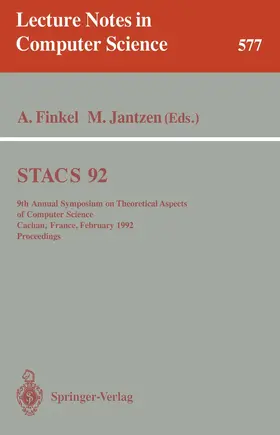 Jantzen / Finkel |  STACS 92 | Buch |  Sack Fachmedien
