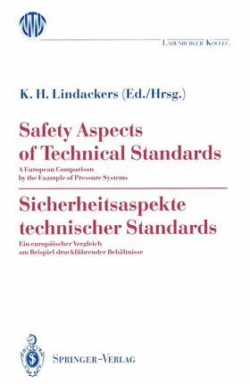 Lindackers |  Safety Aspects of Technical Standards / Sicherheitsaspekte technischer Standards | Buch |  Sack Fachmedien