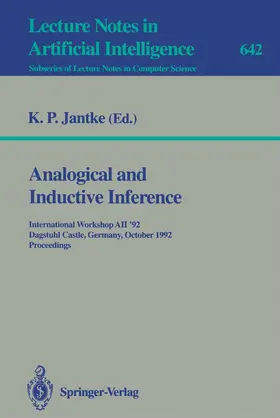 Jantke |  Analogical and Inductive Inference | Buch |  Sack Fachmedien