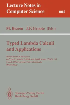 Groote / Bezem |  Typed Lambda Calculi and Applications | Buch |  Sack Fachmedien