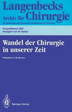 Hartel |  Wandel der Chirurgie in unserer Zeit | Buch |  Sack Fachmedien