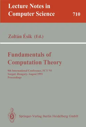 Esik |  Fundamentals of Computation Theory | Buch |  Sack Fachmedien