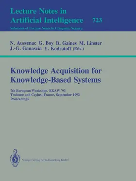 Aussenac / Boy / Linster |  Knowledge Acquisition for Knowledge-Based Systems | Buch |  Sack Fachmedien