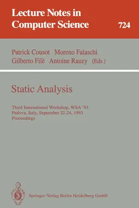 Cousot / Rauzy / Falaschi |  Static Analysis | Buch |  Sack Fachmedien