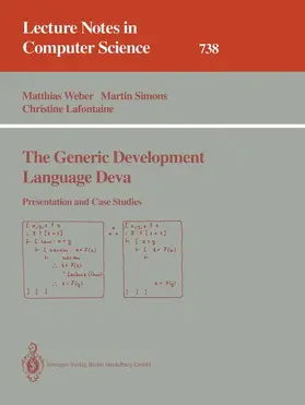 Weber / Lafontaine / Simons |  The Generic Development Language Deva | Buch |  Sack Fachmedien