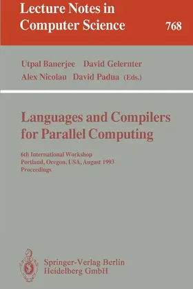 Banerjee / Padua / Gelernter |  Languages and Compilers for Parallel Computing | Buch |  Sack Fachmedien