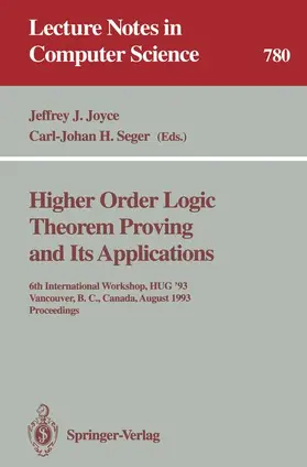 Seger / Joyce |  Higher Order Logic Theorem Proving and Its Applications | Buch |  Sack Fachmedien