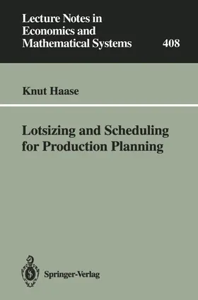 Haase |  Lotsizing and Scheduling for Production Planning | Buch |  Sack Fachmedien