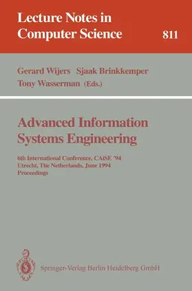 Wijers / Wasserman / Brinkkemper |  Advanced Information Systems Engineering | Buch |  Sack Fachmedien