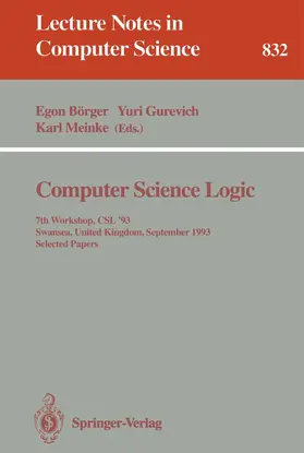 Börger / Gurevich / Meinke |  Computer Science Logic | Buch |  Sack Fachmedien