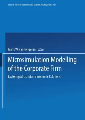 Tongeren |  Microsimulation Modelling of the Corporate Firm | Buch |  Sack Fachmedien