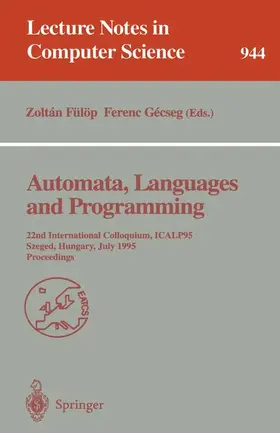 Gecseg / Fülöp |  Automata, Languages and Programming | Buch |  Sack Fachmedien