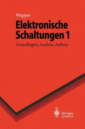 Niemeyer / Wupper |  Elektronische Schaltungen 1 | Buch |  Sack Fachmedien