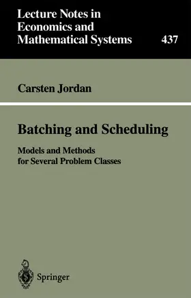 Jordan |  Batching and Scheduling | Buch |  Sack Fachmedien