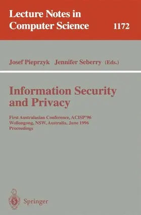 Seberry / Pieprzyk |  Information Security and Privacy | Buch |  Sack Fachmedien