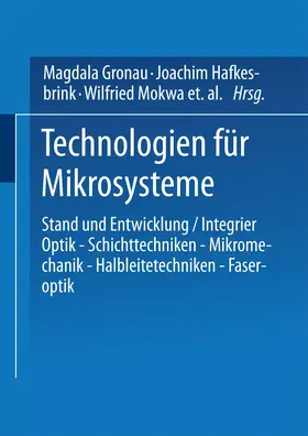 Hafkesbrink |  Technologien für Mikrosysteme | Buch |  Sack Fachmedien