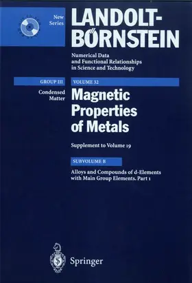  Alloys and Compounds of d-Elements with Main Group Elements. Part 1 | Buch |  Sack Fachmedien