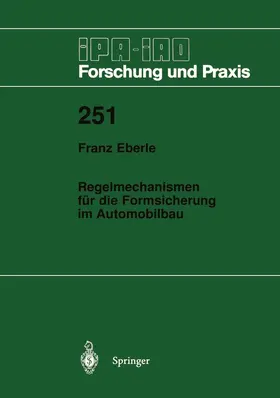 Eberle | Regelmechanismen für die Formsicherung im Automobilbau | Buch | 978-3-540-63325-9 | sack.de