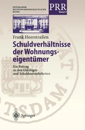 Heerstraßen |  Schuldverhältnisse der Wohnungseigentümer | Buch |  Sack Fachmedien