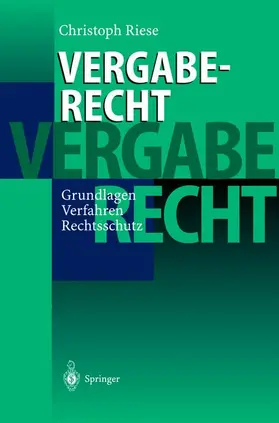 Riese |  Vergaberecht | Buch |  Sack Fachmedien